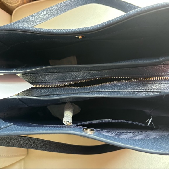 NWT Kate Spade Leila Patchwork Suede medium Triple compartment Shoulder Bag - Picture 7 of 10